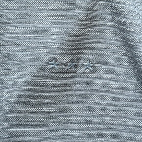 John Varvatos Polo Shirt Short Sleeve Blue Collared 3 Button 100% Cotton Sz M - Picture 3 of 13